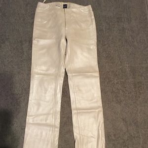 Gap pearlized leather pants